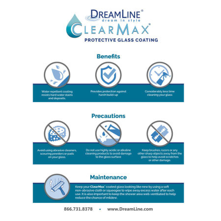 A large image of the DreamLine DL-6623R Dreamline-DL-6623R-Clear Max