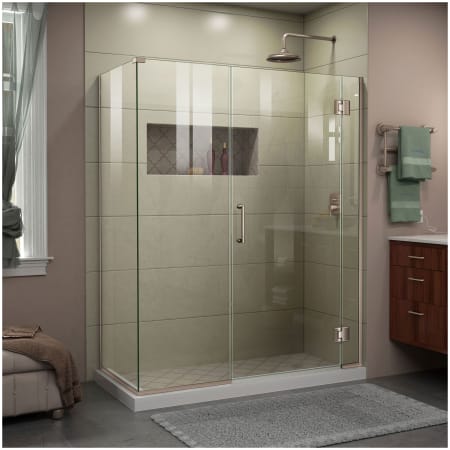 A large image of the DreamLine E12306530 Brushed Nickel