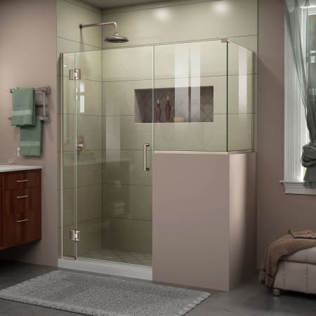 A large image of the DreamLine E124183640 Brushed Nickel