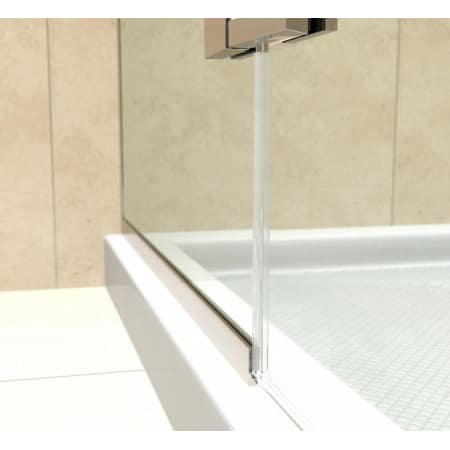 A large image of the DreamLine E124183640 Dreamline-E124183640-Lower Rail in Brushed Nickel