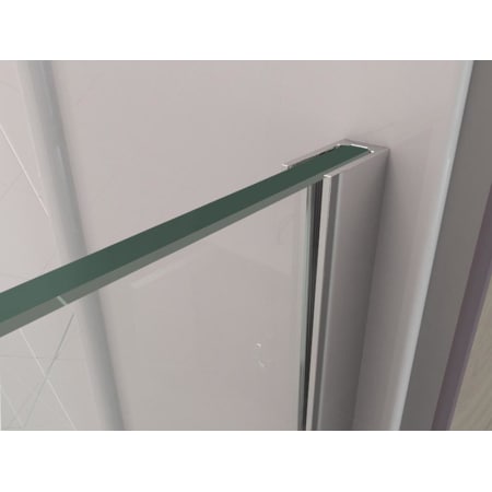 A large image of the DreamLine E129243640 Dreamline-E129243640-Upper Side Railing in Chrome