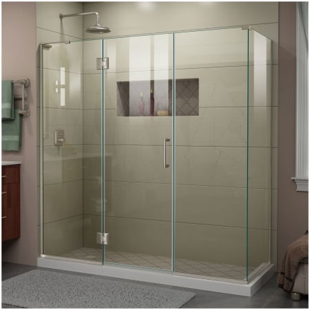 A large image of the DreamLine E32322530L Brushed Nickel