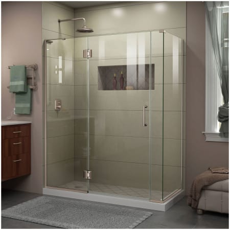A large image of the DreamLine E32706534L Brushed Nickel