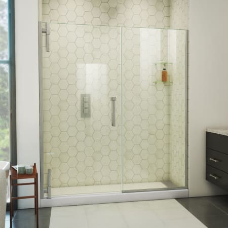 A large image of the DreamLine SDAD625720VXX Brushed Nickel