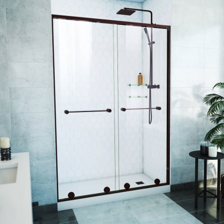 A large image of the DreamLine SDHA54W760VXX Oil Rubbed Bronze