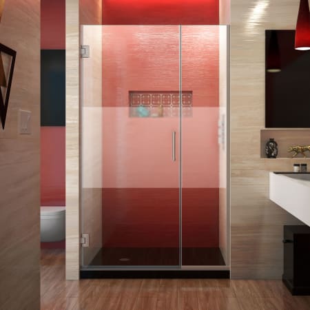 A large image of the DreamLine SHDR-243707210-HFR Brushed Nickel