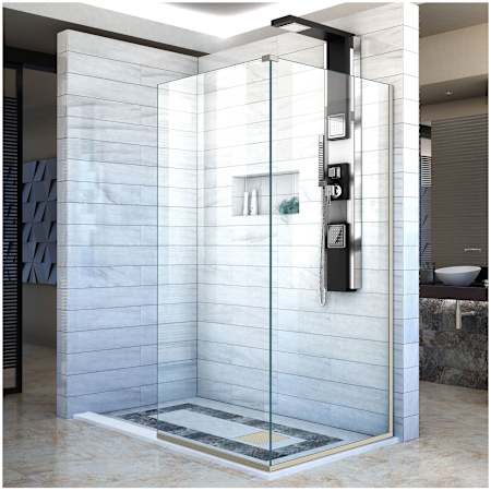 A large image of the DreamLine SHDR-3230303 Brushed Nickel