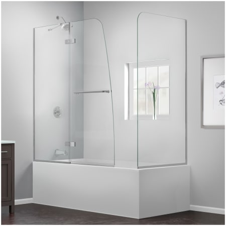 A large image of the DreamLine SHDR-3448580-RT Brushed Nickel