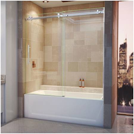 A large image of the DreamLine SHDR-64606210 Polished Stainless Steel