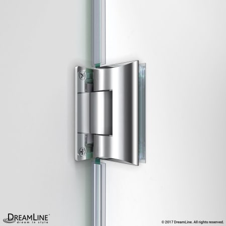 A large image of the DreamLine SHEN-24305300-HFR Dreamline-SHEN-24305300-HFR-Door Hardware Detail
