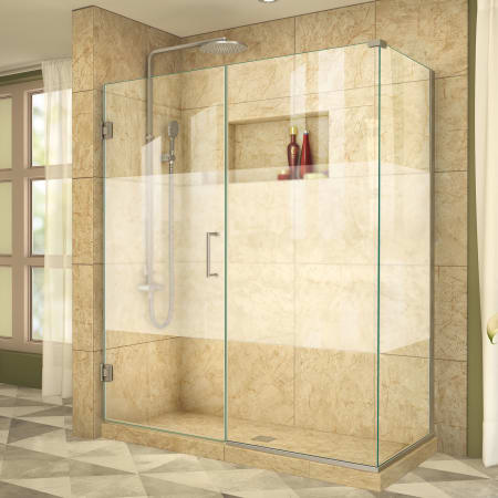 A large image of the DreamLine SHEN-24585300-HFR Brushed Nickel