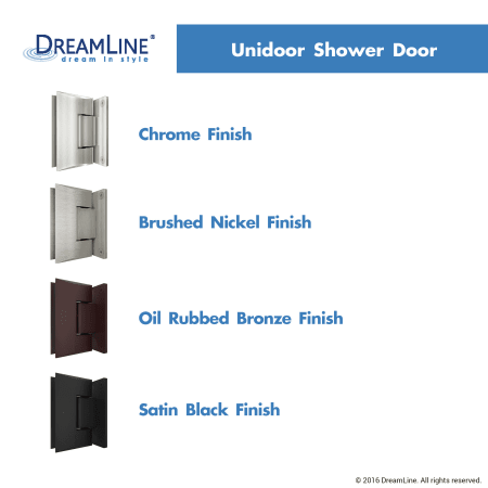 A large image of the DreamLine SHEN-24585300-HFR Dreamline-SHEN-24585300-HFR-Hardware Finishes