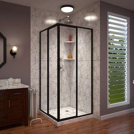A large image of the DreamLine SHEN-8134340 Matte Black