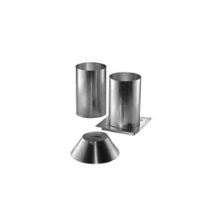 DuraVent 46DVA-IS Galvanized 4" DirectVent Pro Direct Vent Pipe -  Galvanized Attic Insulation Shield - VentingDirect.com