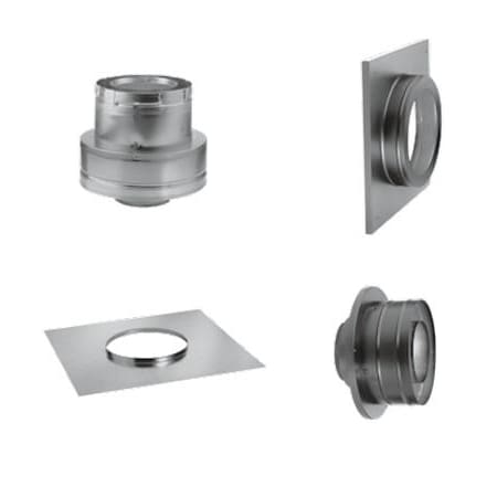 DuraVent 46DVA-KMC Galvanized 4 x 6-5/8 Inner Diameter - DirectVent Pro Direct  Vent Pipe - Double Wall - Masonry Chimney Conversion Kit - VentingPipe.com