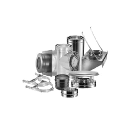 DuraVent 6DP-KTTW Galvanized 6 Inner Diameter - DuraPlus Class A Chimney  Pipe - Triple Wall - Through-The-Wall Kit - VentingDirect.com