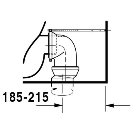 A large image of the Duravit 017009 Technical Drawing 9