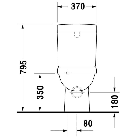 A large image of the Duravit 017009 Technical Drawing 4