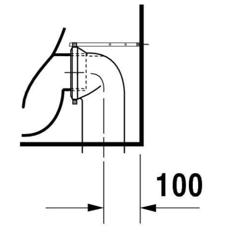 A large image of the Duravit 210109 Technical Drawing 5