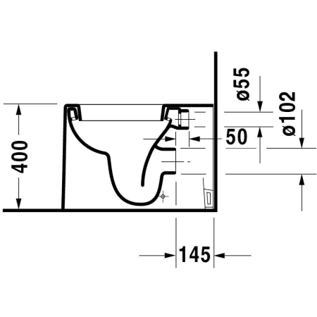 A large image of the Duravit 210109 Technical Drawing 2