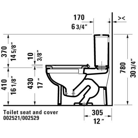 A large image of the Duravit D40603-DUAL alternate