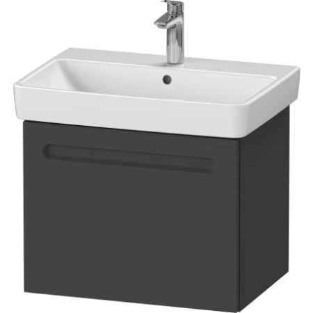 A large image of the Duravit N14382 Graphite Matte