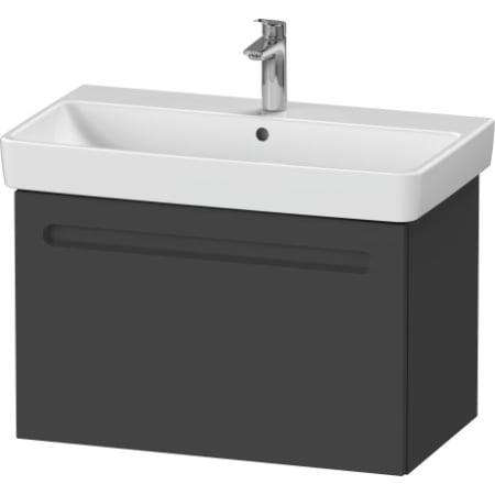 A large image of the Duravit N14383 Graphite Matte