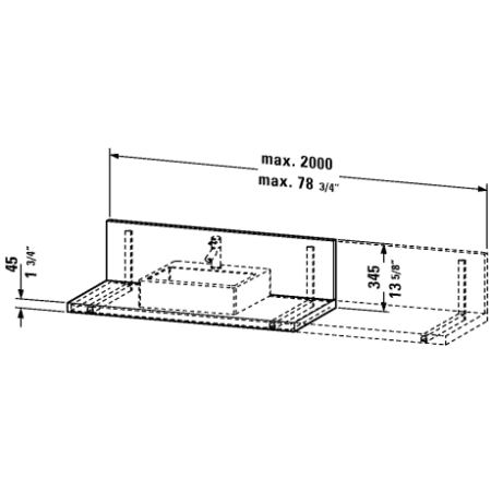 A large image of the Duravit DL040C Alternate View