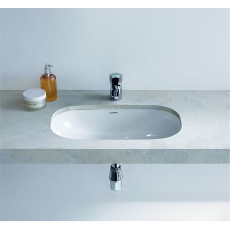 A large image of the Duravit 033849-0HOLE Alternate View