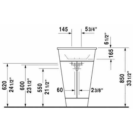 A large image of the Duravit 0406580000 Duravit 0406580000