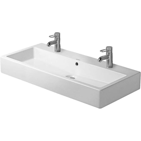 A large image of the Duravit 045410-2HOLE White / Ground
