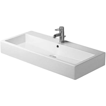 A large image of the Duravit 045410-1HOLE White with WonderGliss / Ground