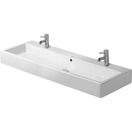 A large image of the Duravit 045412-2HOLE White / Ground