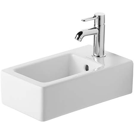 A large image of the Duravit 070225-1HOLE White / Glazed Underside