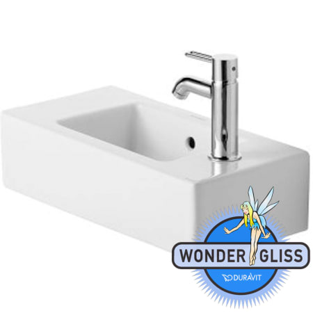 Duravit 07035000081 White Wondergliss Vero 19 5 8 Ceramic A Large Image Of The Duravit 0703500008 White Wondergliss