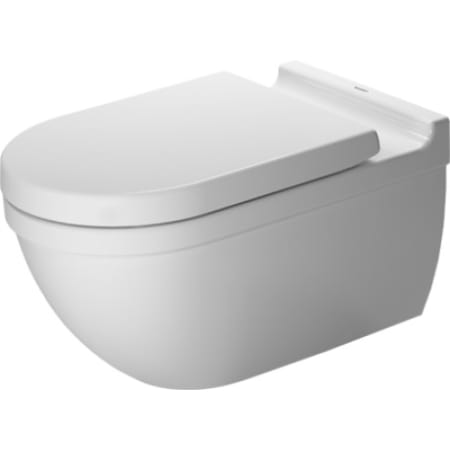 Duravit 2226090092 White Starck 3 Dual Flush Wall Mounted Elongated A Large Image Of The Duravit 2226090092 White