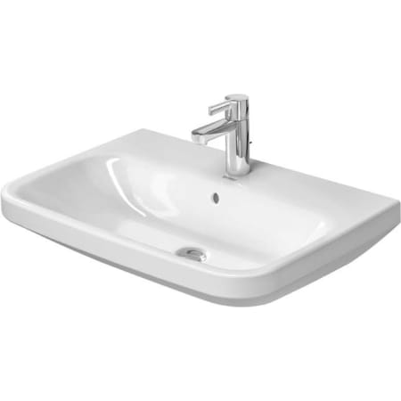 A large image of the Duravit 231965-1HOLE White / Glazed Underside