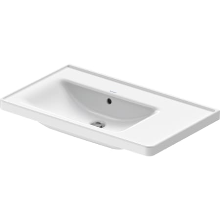 A large image of the Duravit 236980-0HOLE White / WonderGliss