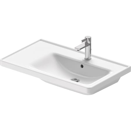 A large image of the Duravit 237080-1HOLE White / WonderGliss