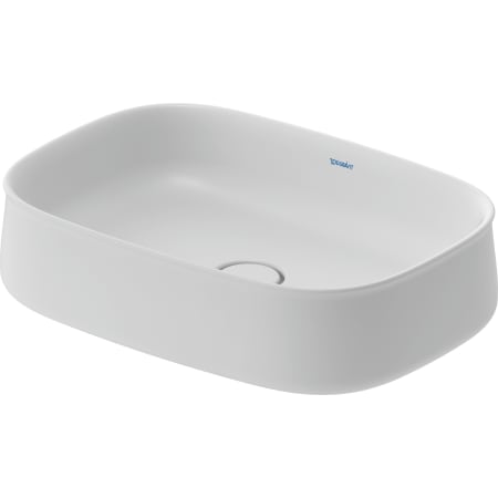 A large image of the Duravit 237355-1HOLE White Satin Matte