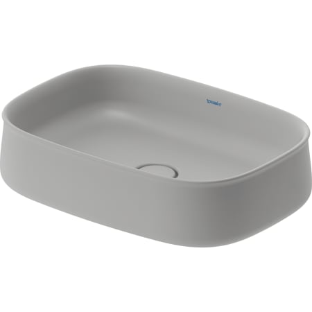 A large image of the Duravit 237355-1HOLE Gray Satin Matte
