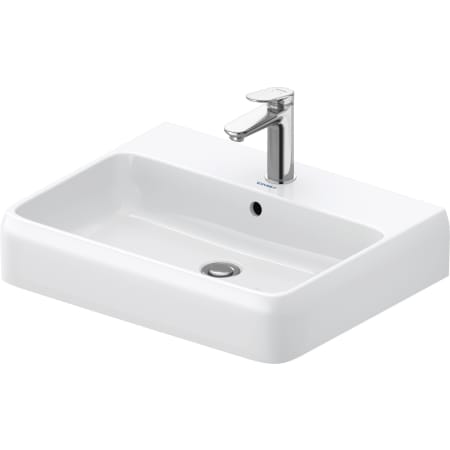 A large image of the Duravit 238260-1HOLE White High Gloss