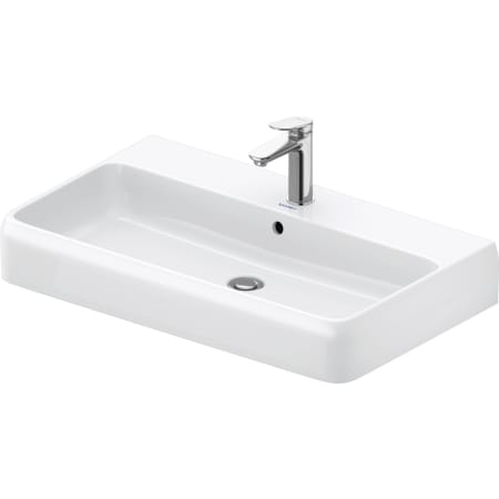 A large image of the Duravit 238280-1HOLE White High Gloss