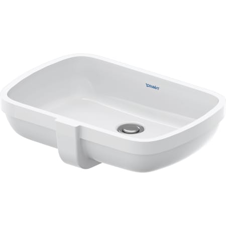 A large image of the Duravit 039848-0HOLE White High Gloss