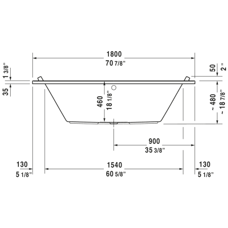 A large image of the Duravit 700339-C Alternate Image