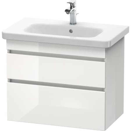 Duravit Ds648102222 White High Gloss Durastyle 28 3 4 Wall Mounted Duravit Ds648102222 Durastyle 28 3 4 Wall Mounted Vanity Cabinet Only