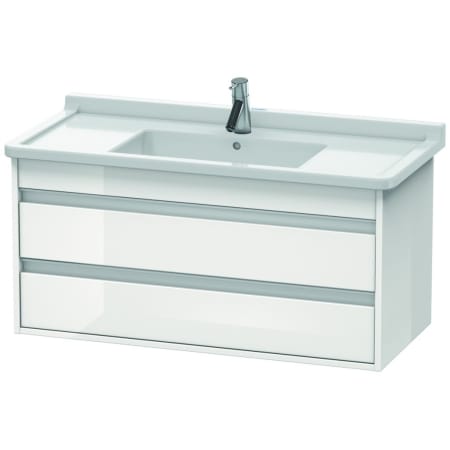 A large image of the Duravit KT6645 White High Gloss