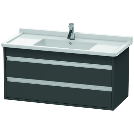 A large image of the Duravit KT6645 Graphite Matte