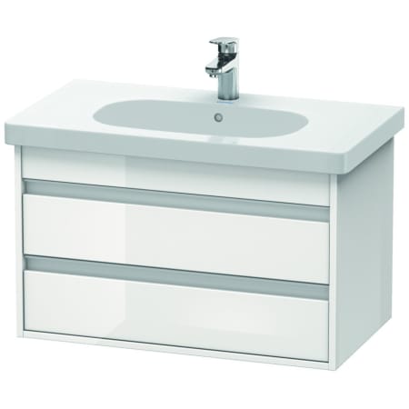 A large image of the Duravit KT6647 White High Gloss