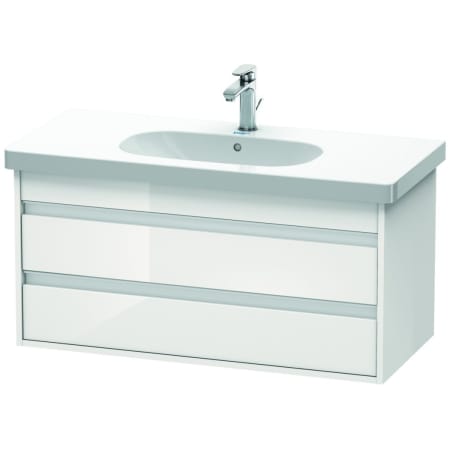 A large image of the Duravit KT6648 White High Gloss